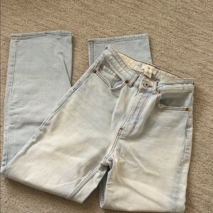 H&M women’s Light Blue Straight Jeans